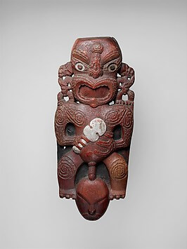 Figure Tiki en en bois Maori