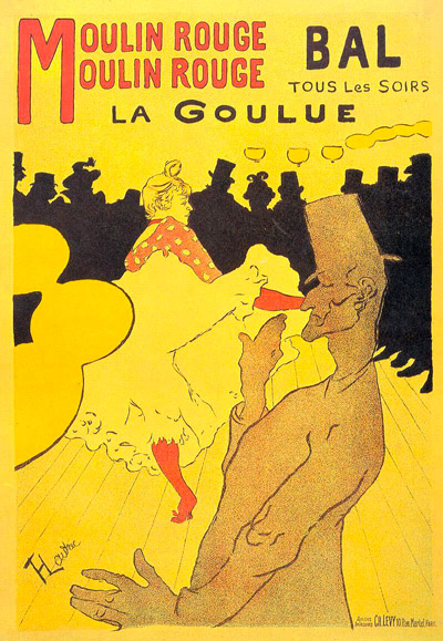 Henri de Toulouse Lautrec - Affiche Moulin Rouge La Goulue
